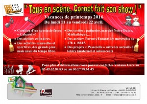 Tract des Vacances de Printemps de l'ALSH cornet