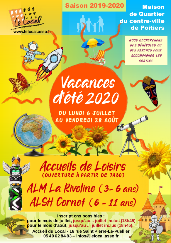 Programme des vacances d'été 2019 : ateliers et stages pour les