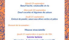 Espace Bar : restauration et snack du mardi 19 au jeudi 21 septembre 2023 Espace Bar : restauration et snack du mardi 19 au jeudi 21 septembre 2023