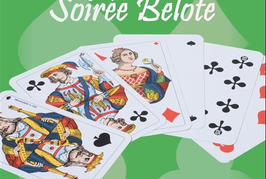 Jeudi 30 novembre 2023 – 19h :  Soirée belote dans l’Espace Bar du local