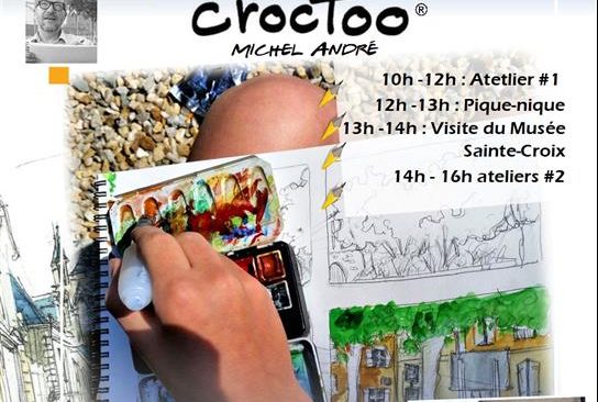 Samedi 4 juin 2022  : Ateliers de croquis urbains dans la ville de Poitiers avec l’artiste Croctoo.