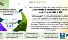 Jeudi 19 mai 2022 à 19h : Assemblée Générale du Local