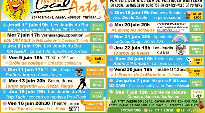 En bref au Local en juin 2022 : Le Festival Local Arts