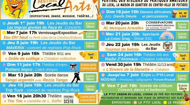 En bref au Local en juin 2022 : Le Festival Local Arts
