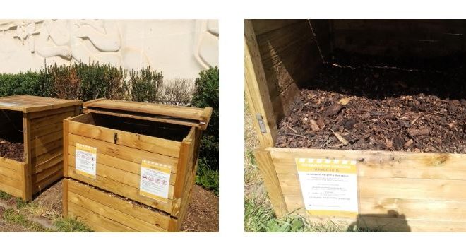 Du compost disponible dans le bac de maturation du Local